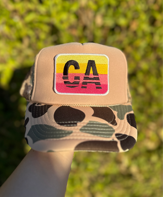 California Sunset Horizon Trucker Hat