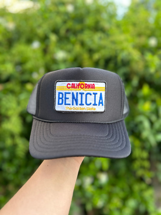 California License Plate Trucker Hat