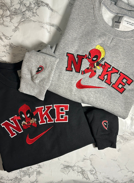 Deadpool Embroidered Crewneck